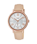 Casio Sheen SHE-3066PGL-7B Leather Strap Women Watch Malaysia