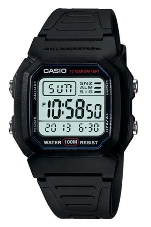 Casio Youth W-800H-1AV Black Resin Digital Unisex Watch