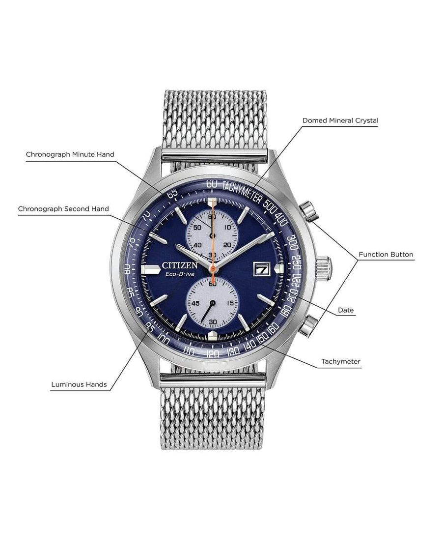 Citizen Eco Drive CA7020 58L Chronograph Men Watch Malaysia
