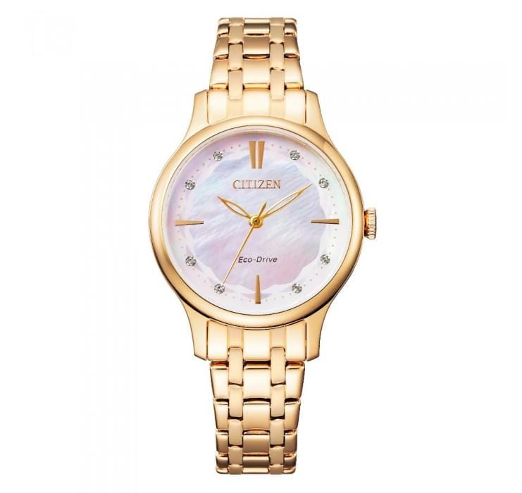 Citizen Eco-Drive EM0893-87Y Rose Gold Strap Women Watch Malaysia