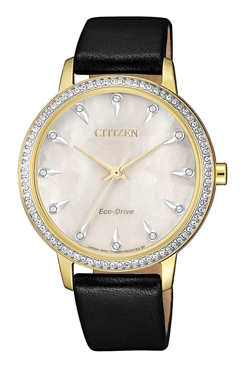 Citizen Eco-Drive FE7042-07D Leather Strap Women Watch Malaysia 