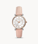 Fossil Carlie ES4484 Quartz Pink Leather Woman Watch Malaysia