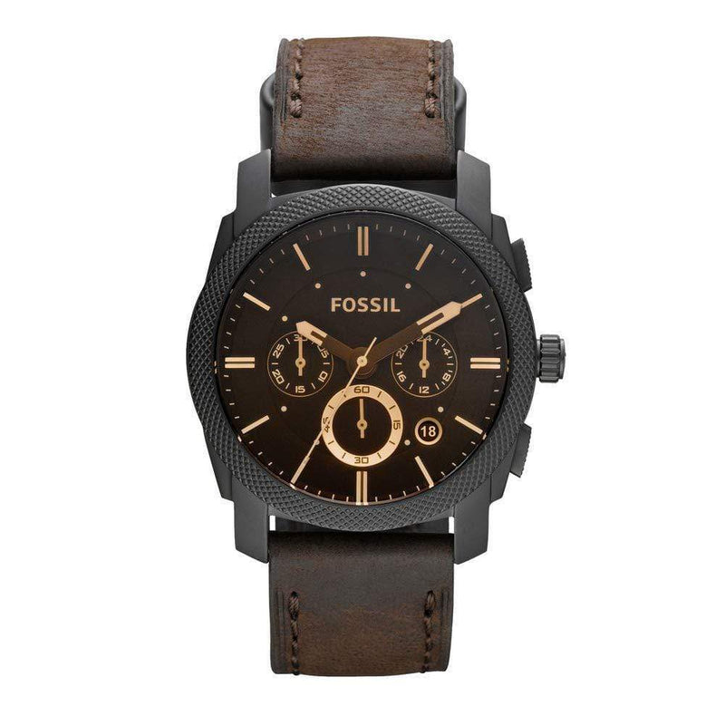 Fossil Machine FS4656 Chronograph Brown Leather Men Watch Malaysia