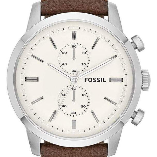 Fossil Townsman FS4865 Chronograph Leather Strap Men Watch Malaysia