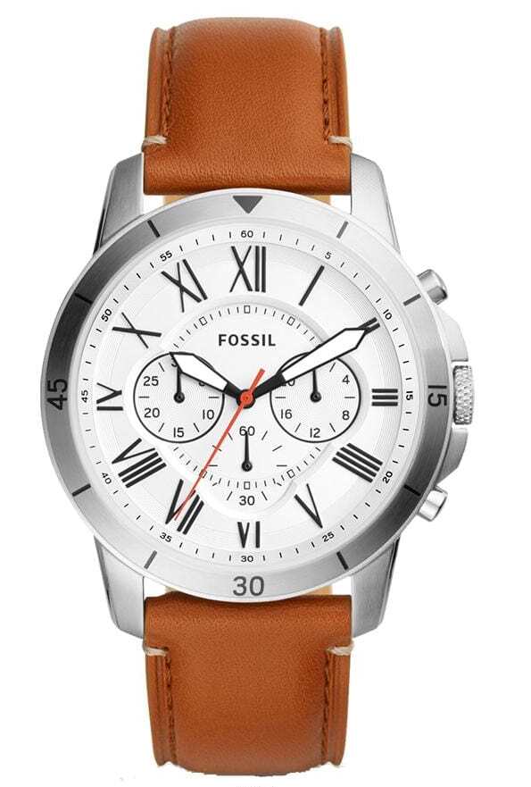 Fossil Grant FS5343 Chronograph Brown Leather Men Watch Malaysia