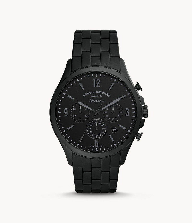 Fossil FS5697 Forrester Chronograph Black Watch - Main Image