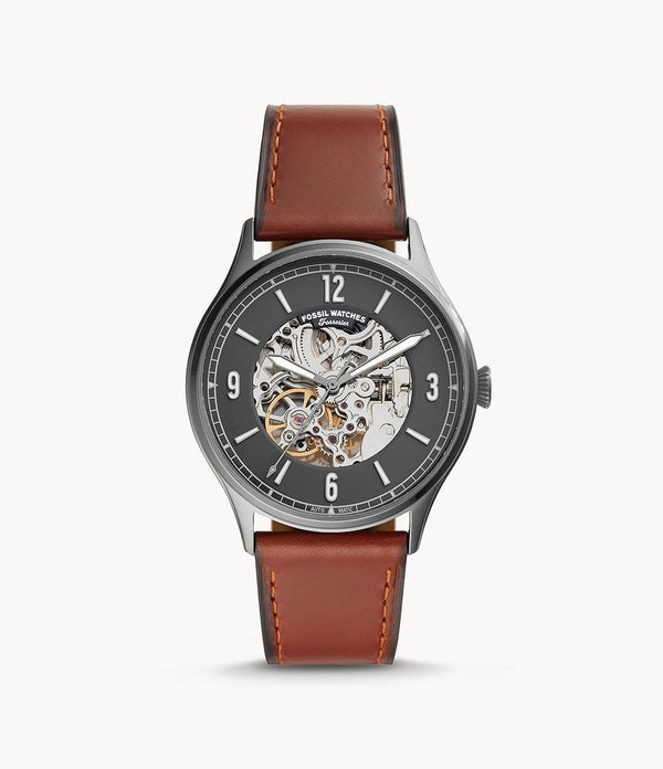 Fossil ME3178 Forrester Automatic Amber Leather Watch
