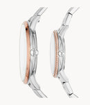 Fossil FS5562SET His & Her Three-Hand Stainless Steel Watch