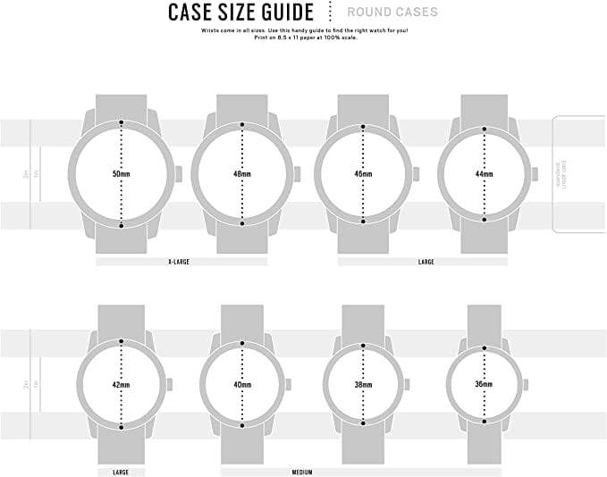 Fossil ME3183 Size Guide