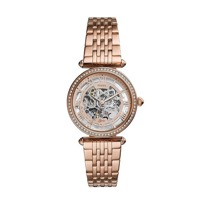 Fossil ME3198 Lyric Automatic Rose Gold-Tone Stainless Steel Women Watch Malaysia