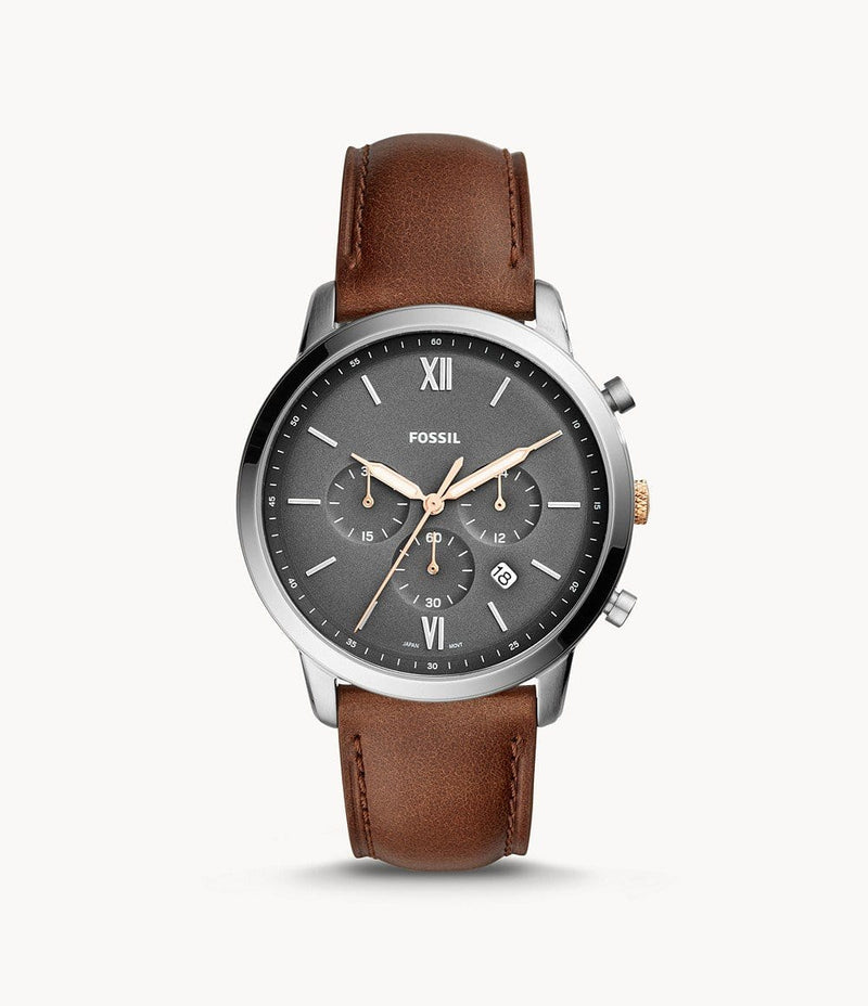 Fossil FS548 Leather Gents Watch Chronograph