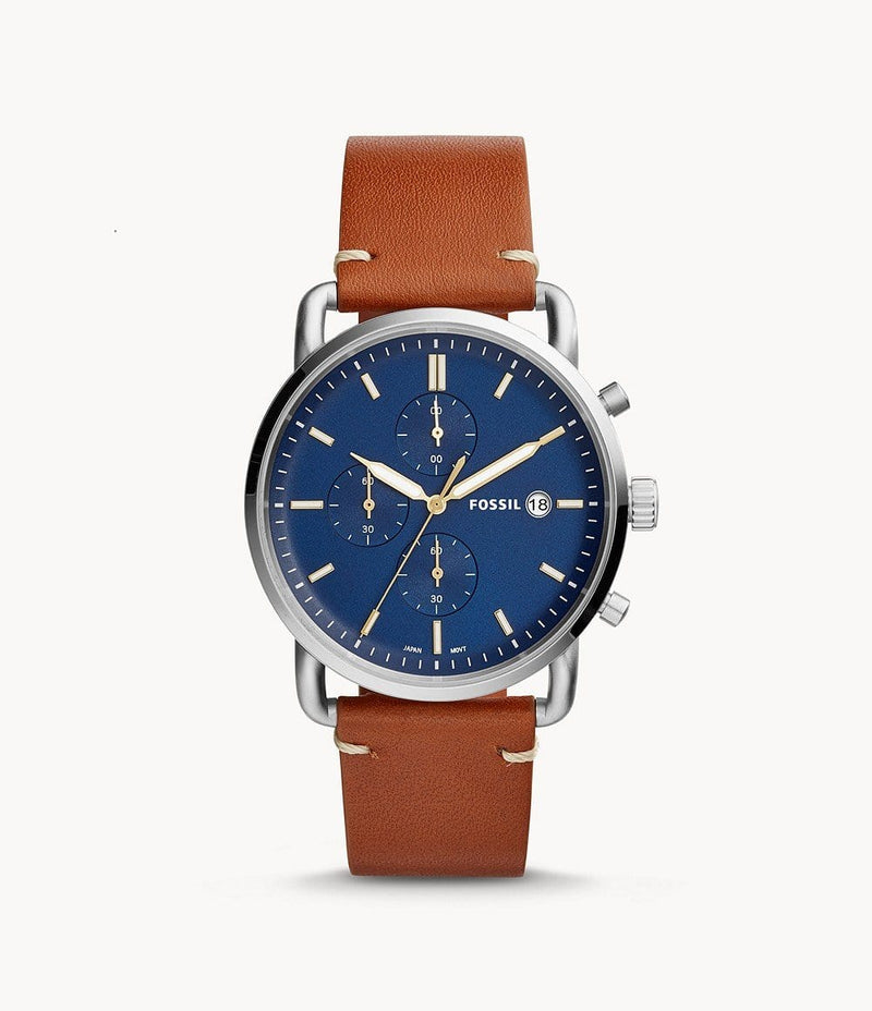 Fossil FS541 Leather Gents Watch Chronograph