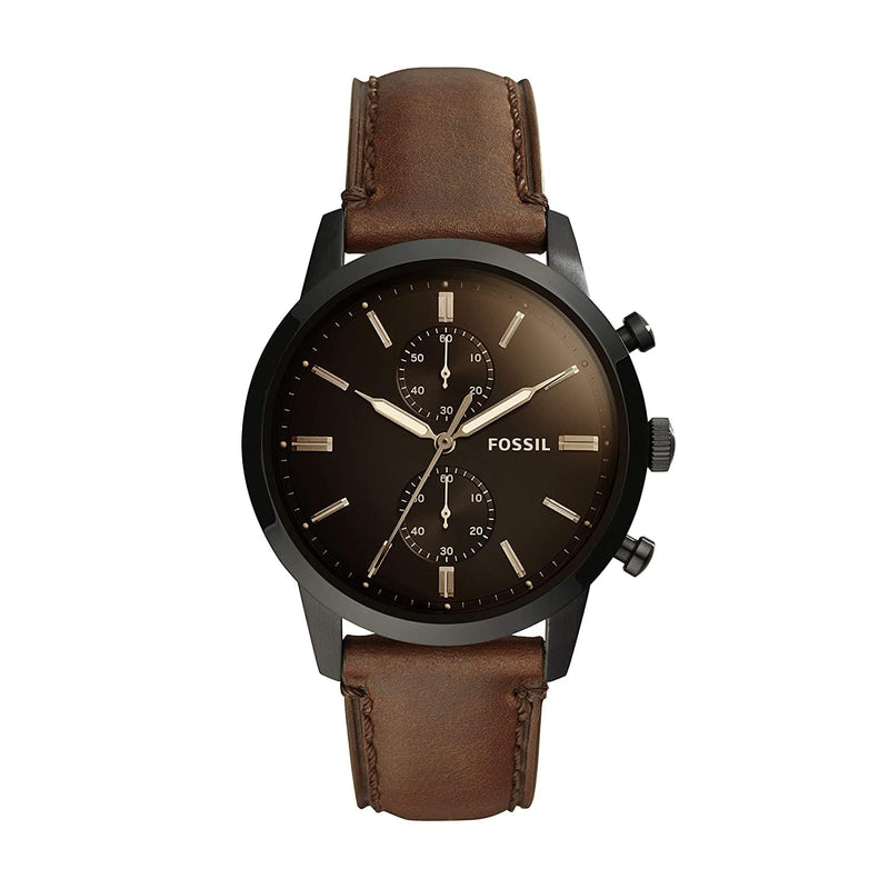 Fossil FS5437 Townsman Chronograph Brown Leather Gents Watch