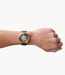 Fossil Everett ME3208 Automatic Leather Strap Men Watch Malaysia