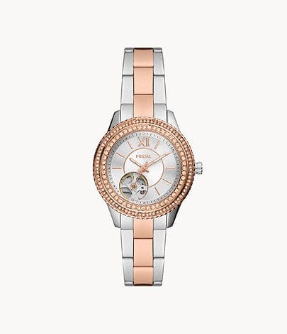 Fossil Stella ME3214 Automatic Stainless Steel Women Watch Malaysia