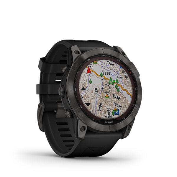 Garmin Fenix 7X Sapphire Solar Multisport GPS Smartwatch Malaysia- Carbon Grey Black Band