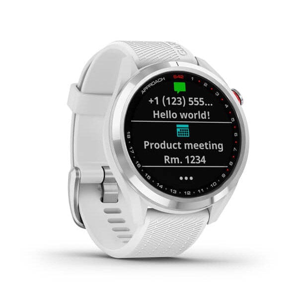 Garmin Approach S42 Golf Smartwatch Malaysia- Stainless Steel With White Band