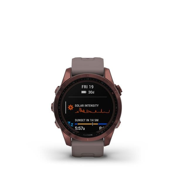 Garmin Fenix 7S Sapphire Solar Multisport GPS Smartwatch Malaysia= Dark Bronze