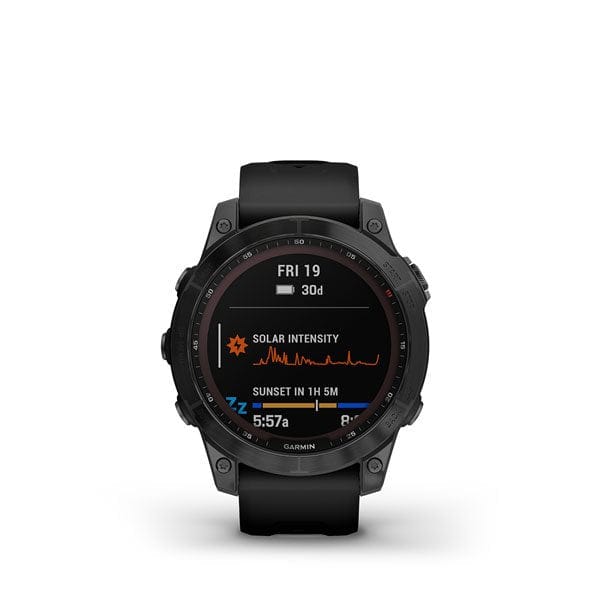 Garmin Fenix 7 Sapphire Solar Multisport GPS Smartwatch Malaysia- Black Titanium Band