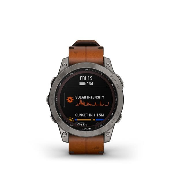 Garmin Fenix 7 Sapphire Solar Multisport GPS Smartwatch Malaysia- Chestnut