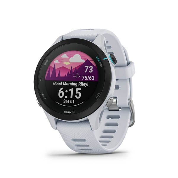 Garmin Forerunner 255S Music Advanced Training GPS Running Smartwatch- Whitestone