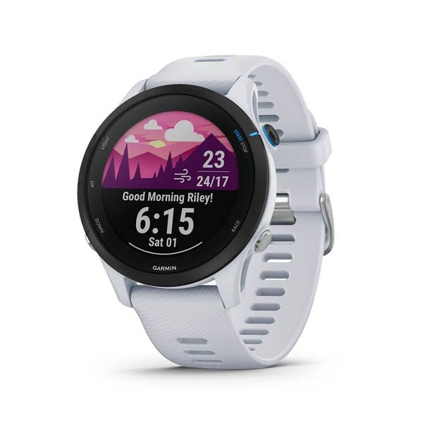Garmin Forerunner 255 Music Advanced Training GPS Running Smartwatch- Whitestone