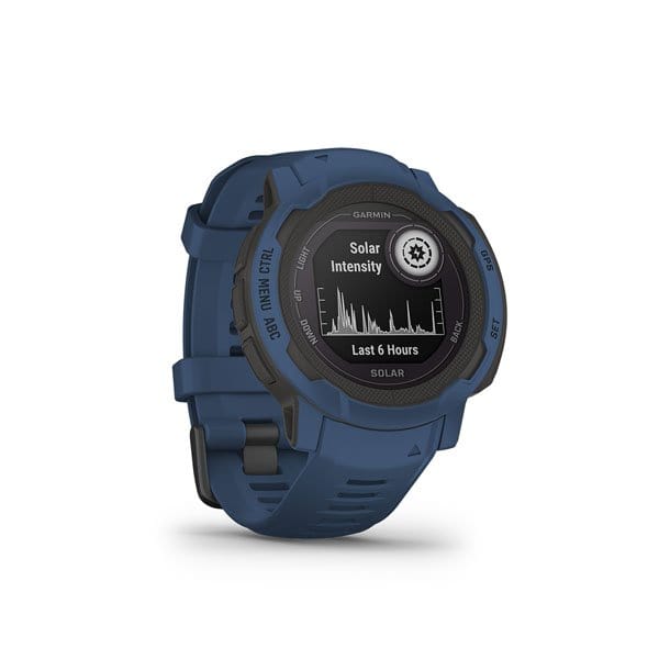 Garmin Instinct 2 Solar Outdoor Rugged Smartwatch - Tidal Blue