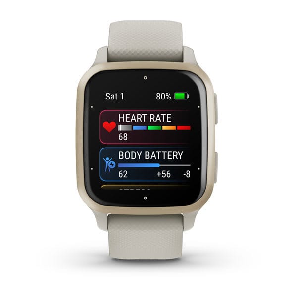 Garmin Venu SQ 2 Music GPS Fitness Smartwatch Malaysia - Cream Gold
