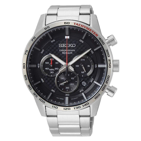 Seiko Conceptual Regular SSB355P1 Chronograph Black Steel Men Watch