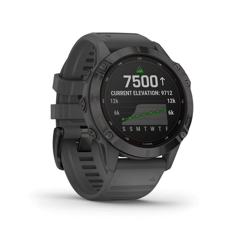 Garmin Fenix 6 Pro Solar Premium Multisport Fitness GPS Smartwatch-black