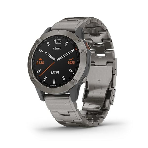 Garmin Fenix 6 Sapphire Premium Multisport Fitness GPS Smartwatch-silver