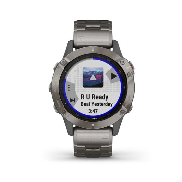 Garmin Fenix 6 Sapphire Premium Multisport Fitness GPS Smartwatch-silver