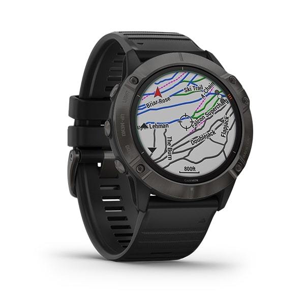 Garmin Fenix 6X Pro Solar Premium Multisport Fitness GPS Smartwatch-black