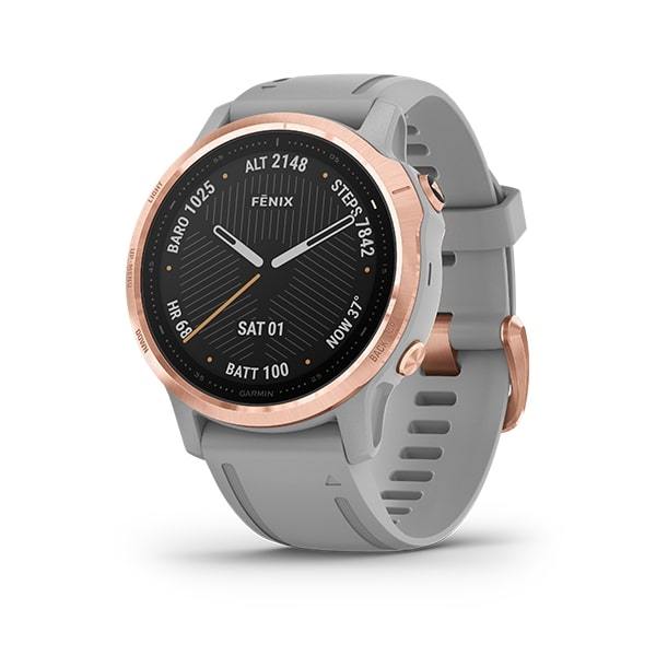 Garmin Fenix 6S Sapphire Premium Multisport Fitness GPS Smartwatch-rosegold grey