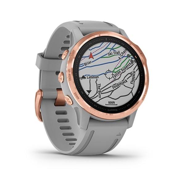 Garmin Fenix 6S Sapphire Premium Multisport Fitness GPS Smartwatch-rosegold grey