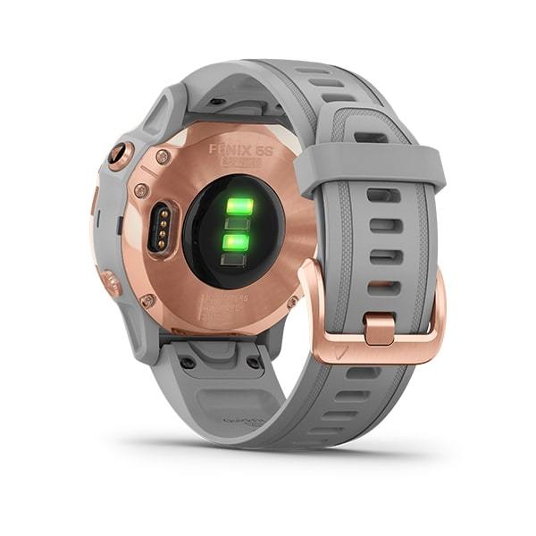 Garmin Fenix 6S Sapphire Premium Multisport Fitness GPS Smartwatch- rosegold grey
