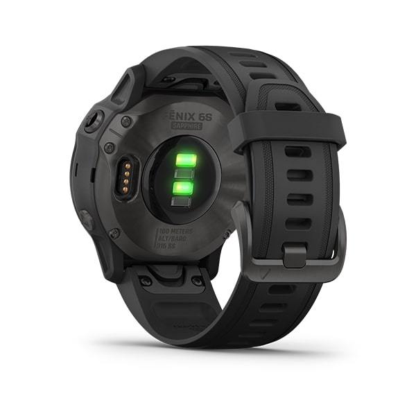 Garmin Fenix 6S Sapphire Premium Multisport Fitness GPS Smartwatch-black