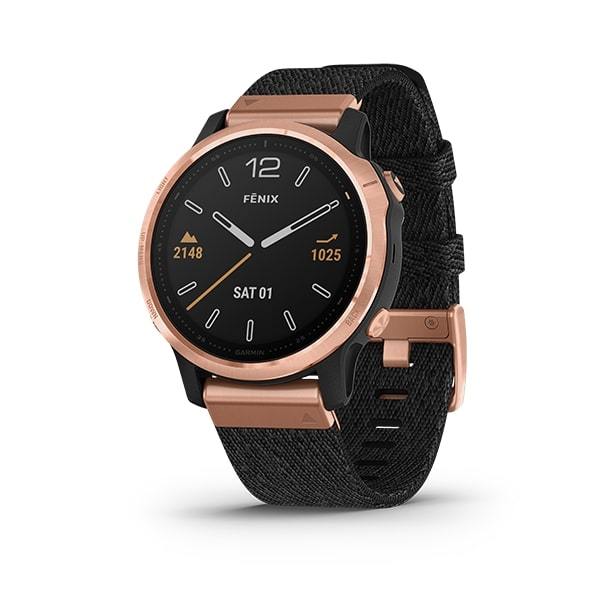 Garmin Fenix 6S Sapphire Premium Multisport Fitness GPS Smartwatch-rosegold black