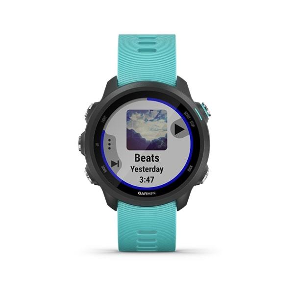 Garmin Forerunner 245 Music Advanced Training GPS Running Smartwatch-aqua