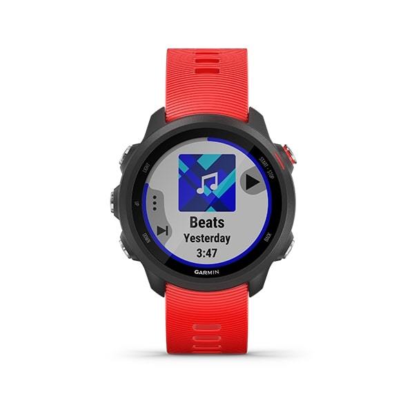 Garmin Forerunner 245 Music Advanced Training GPS Running Smartwatch-red