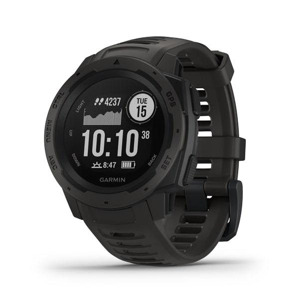 Garmin Instinct - Rugged Outdoor GPS Smartwatch - Black