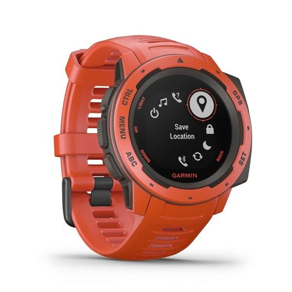 Garmin Instinct - Rugged Outdoor GPS Smartwatch - Red