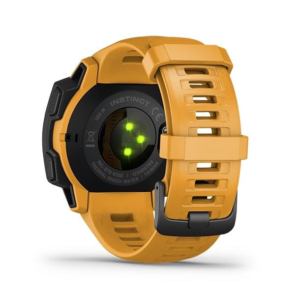 Garmin Instinct - Rugged Outdoor GPS Smartwatch - Yellow