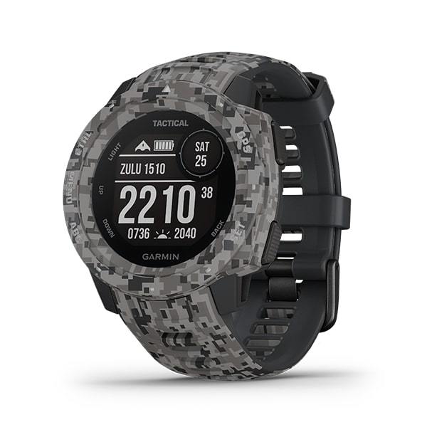 Garmin Instinct Tactical Edition - Rugged Outdoor GPS Smartwatch- Camo graphite