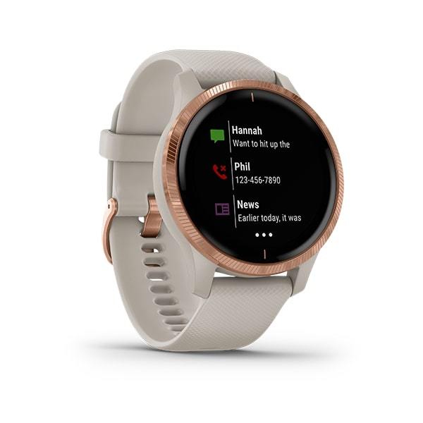 Garmin Venu Fashion Fitness Tracking Music GPS Smartwatch- White