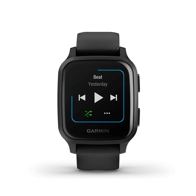 Garmin Venu SQ Music Edition Stylish Activity Tracking GPS Smartwatch- Black