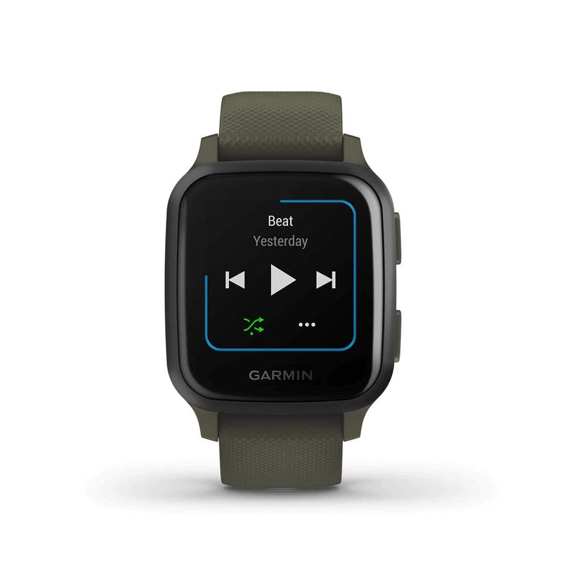 Garmin Venu SQ Music Edition Stylish Activity Tracking GPS Smartwatch- Moss