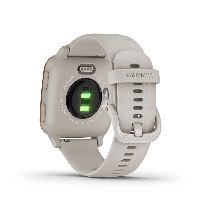 Garmin Venu SQ Music Edition Stylish Activity Tracking GPS Smartwatch- Rose Gold