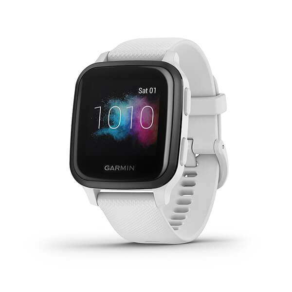 Garmin Venu SQ Music Edition Stylish Activity Tracking GPS Smartwatch- White