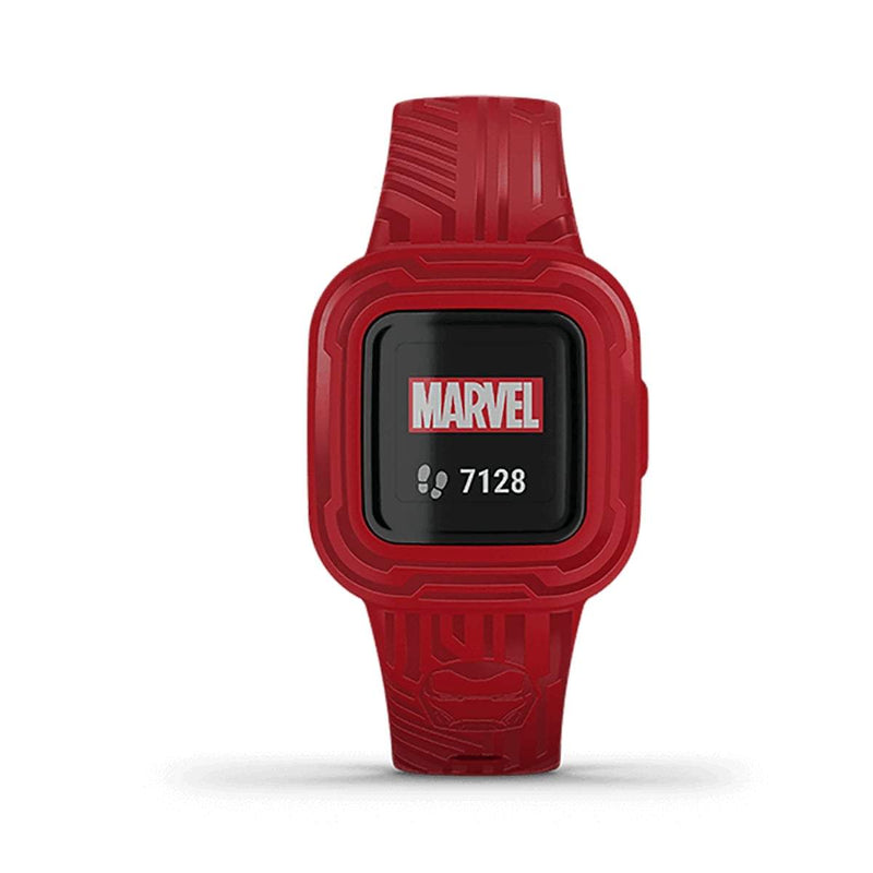 Garmin Vivofit Jr.3 Marvel Black Panther / Iron Man Kids Smartwatch- Red